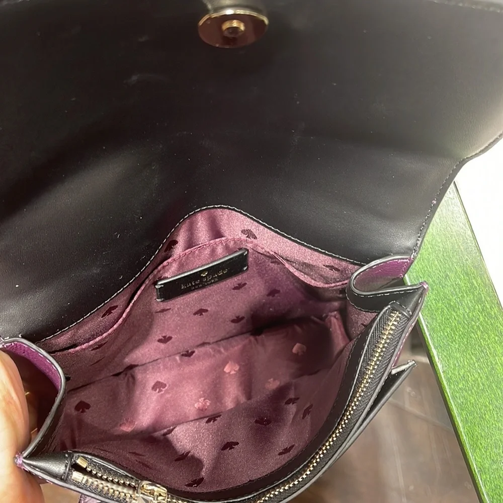 Kate Spade Remi Flap Chain Crossbody 
Colorblock 
Ripe Plum - Picture 15 of 16